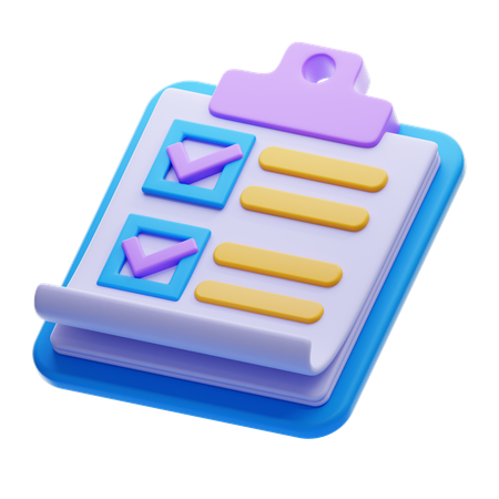 To Do List  3D Icon