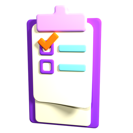 To do List  3D Icon