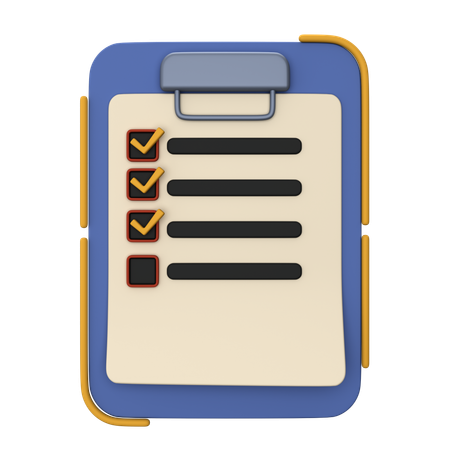 To Do List  3D Icon