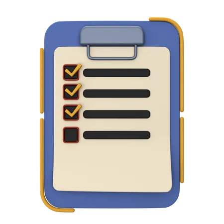 To Do List  3D Icon