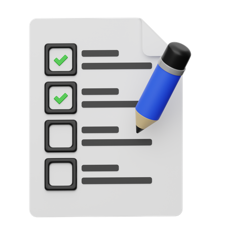 To Do List  3D Icon