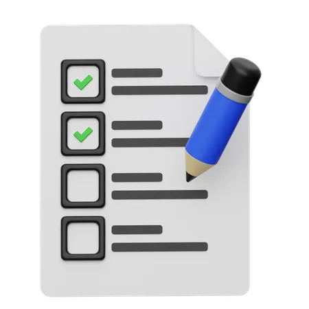 To Do List  3D Icon