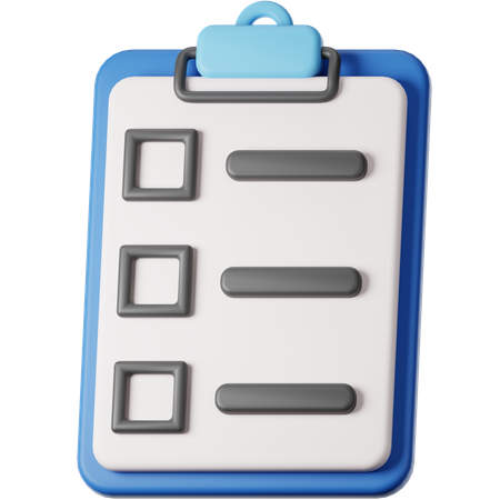 To Do List  3D Icon