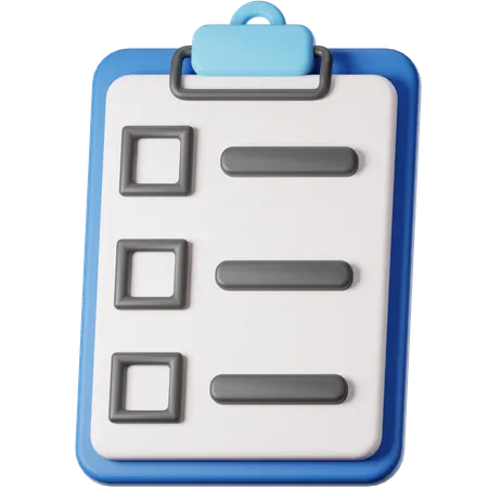 To Do List  3D Icon