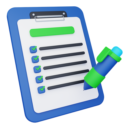 To Do List  3D Icon