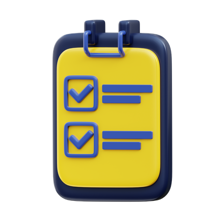 To Do List  3D Icon