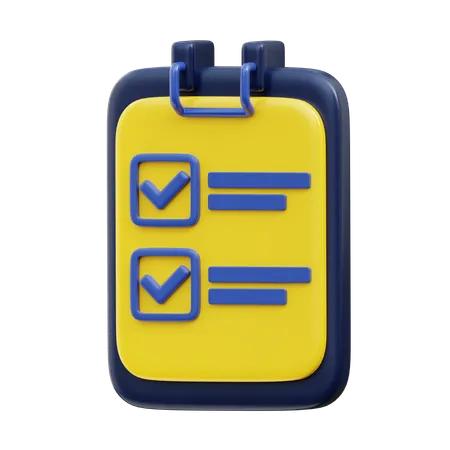 To Do List  3D Icon