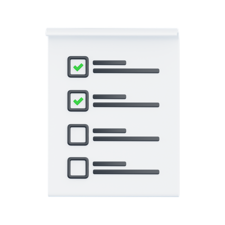 To Do List  3D Icon