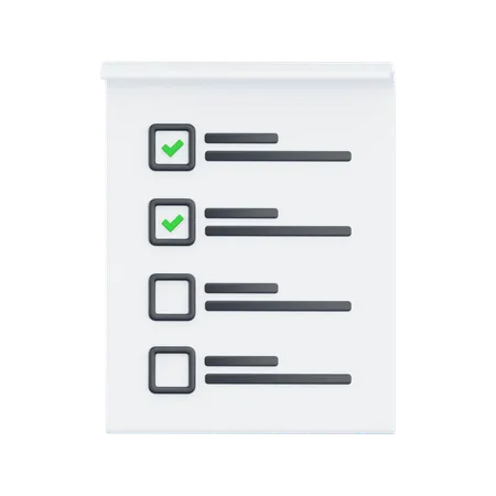 To Do List  3D Icon