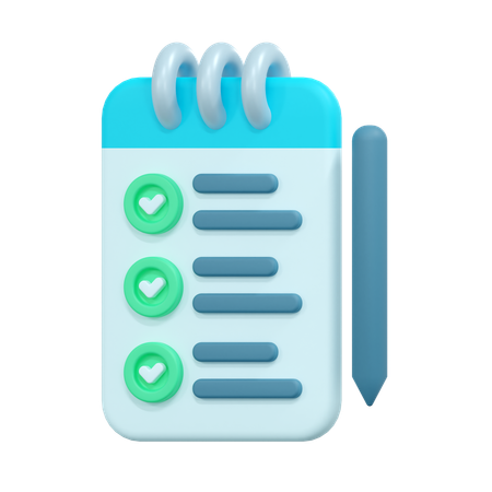 To Do List  3D Icon