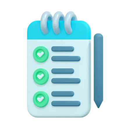 To Do List  3D Icon