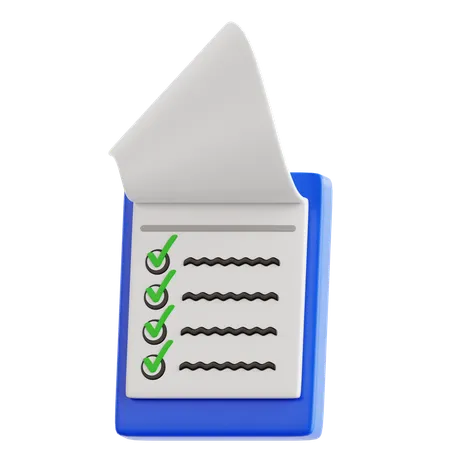 To do list  3D Icon