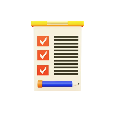 To-do list  3D Icon