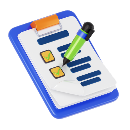 To Do List  3D Icon