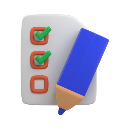 To Do List  3D Icon