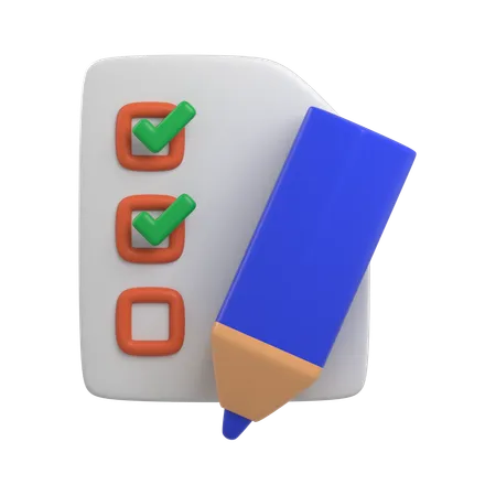 To Do List  3D Icon