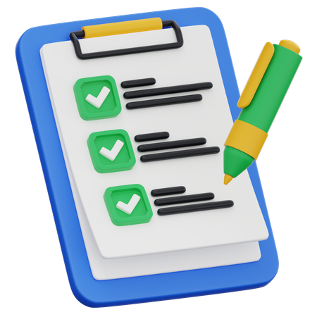 To do List  3D Icon