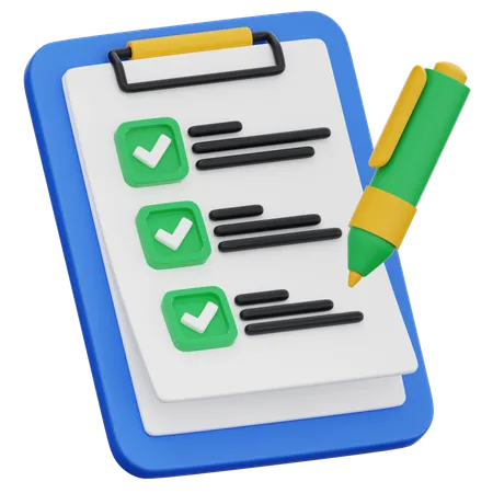 To do List  3D Icon