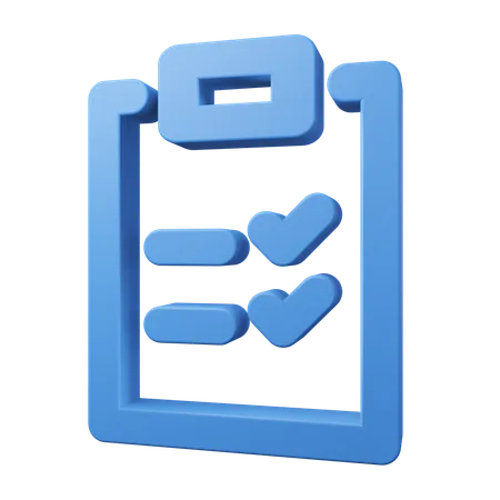 To Do List  3D Icon