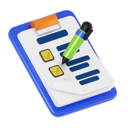 To Do List  3D Icon