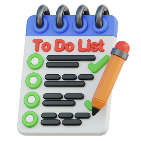 To Do List  3D Icon