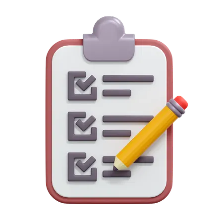 To Do List  3D Icon