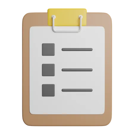 To Do List  3D Icon