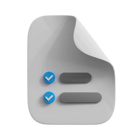 To Do List  3D Icon