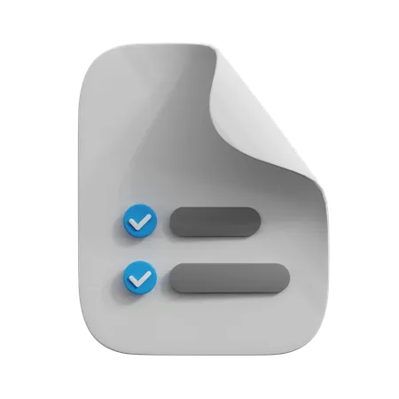 To Do List  3D Icon