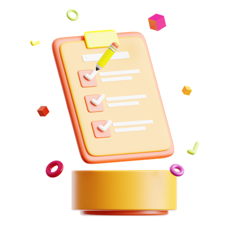 To Do List  3D Icon