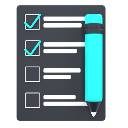 To Do List  3D Icon