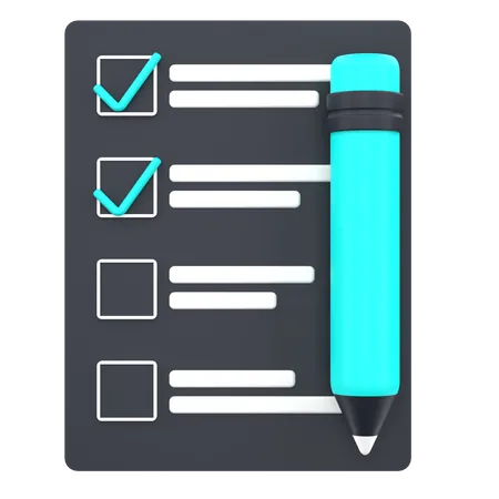 To Do List  3D Icon