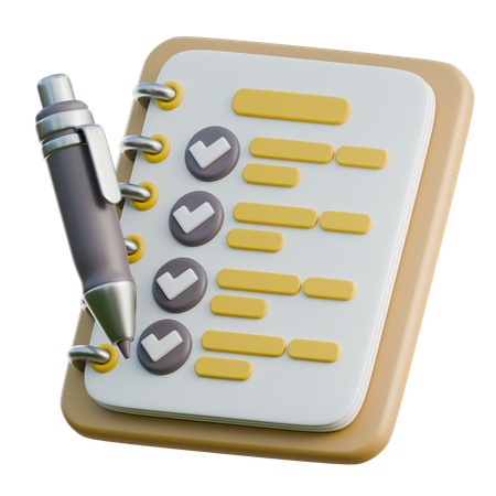 To Do List  3D Icon