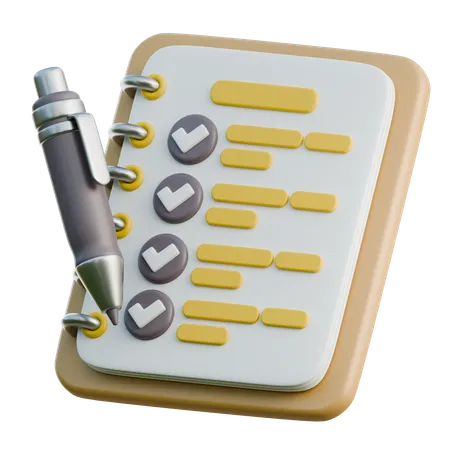 To Do List  3D Icon