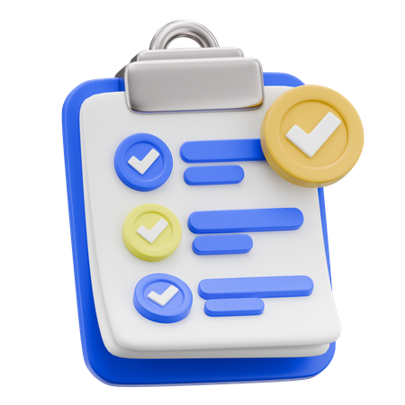 To Do List  3D Icon