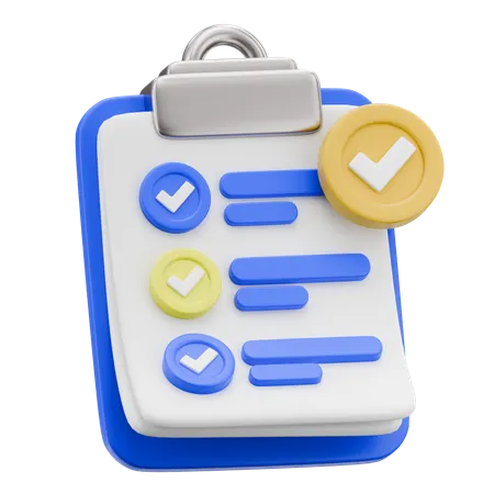 To Do List  3D Icon