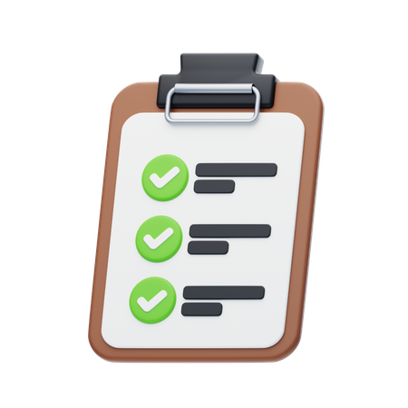 To Do List  3D Icon