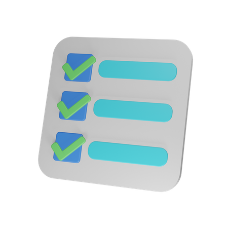 To Do List  3D Icon