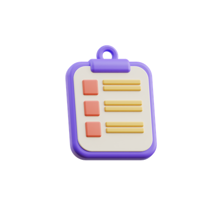 To do list  3D Icon