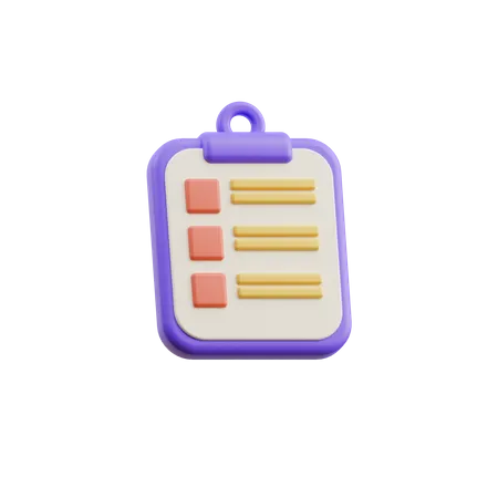 To do list  3D Icon