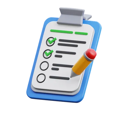 To Do List  3D Icon