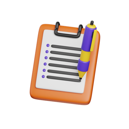 To Do List  3D Icon