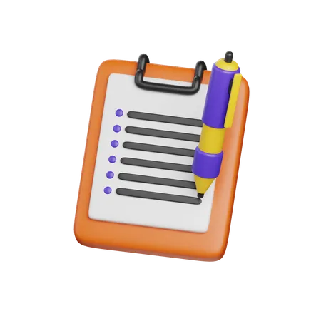 To Do List  3D Icon