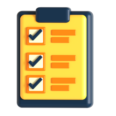 To Do List  3D Icon