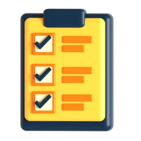 To Do List  3D Icon