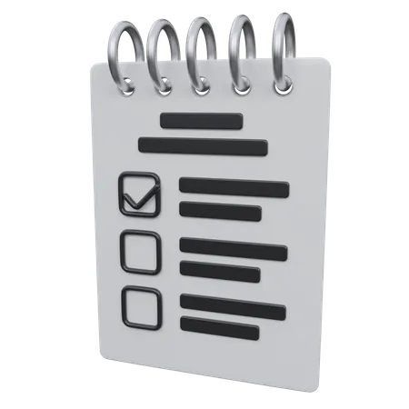 To Do List  3D Icon