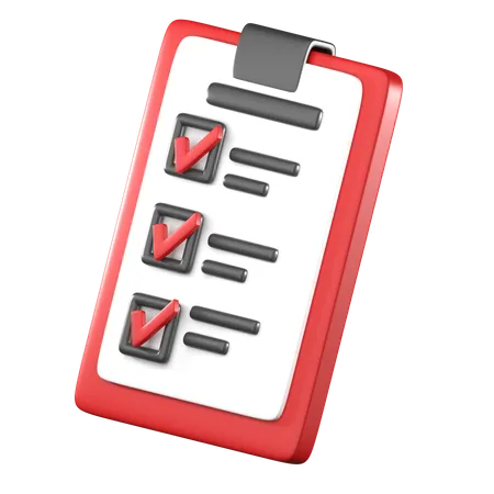 To Do List  3D Icon