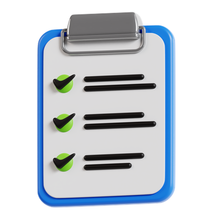 To Do List  3D Icon