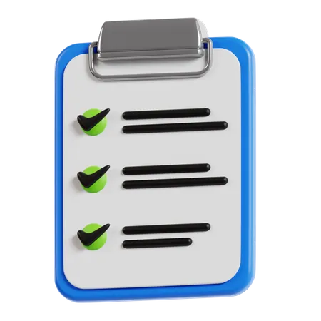 To Do List  3D Icon