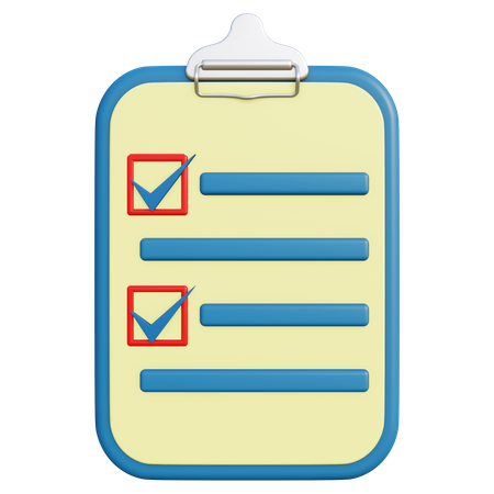 To Do List  3D Icon